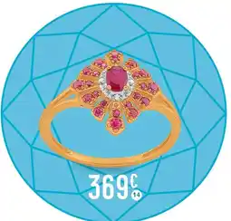 E.Leclerc Bague rubis et diamants offre