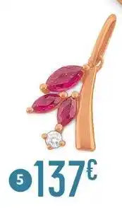 E.Leclerc Pendentif rubis et diamant offre