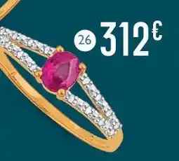 E.Leclerc Bague rubis et diamants offre