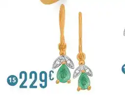 E.Leclerc Boucles émeraude et diamants offre