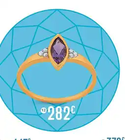 E.Leclerc Bague améthyste et diamants offre