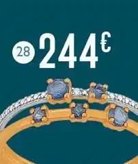 E.Leclerc Bague saphirs et diamant offre
