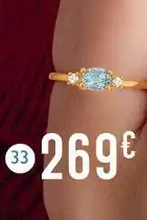 E.Leclerc Bague aigue marine et diamants offre