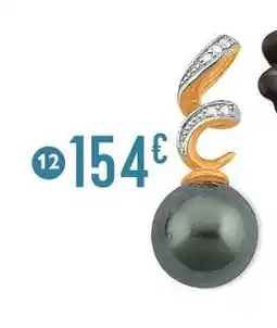 E.Leclerc Pendentif perle de culture de tahiti et diamant offre