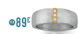 E.Leclerc Bague acier et diamants offre
