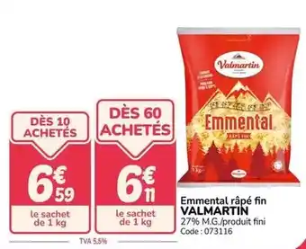 Valmartin - emmental rapé fin