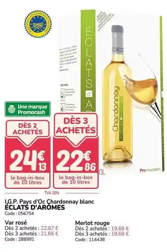 I.g.p. pays d'oc chardonnay blanc