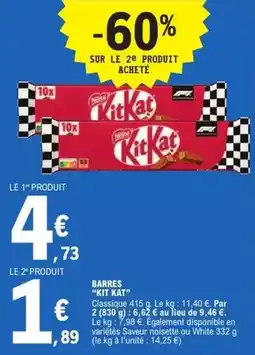 E.Leclerc Kit kat - barres offre
