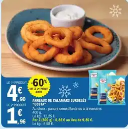 E.Leclerc Costa - anneaux de calamars surgelés offre