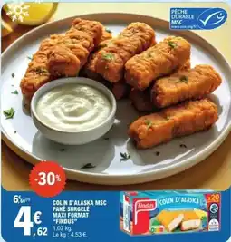 E.Leclerc Findus - colin d'alaska msc pane surgelee maxi format offre