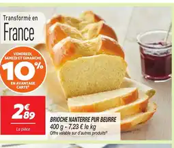 Netto Brioche nanterre pur beurre offre