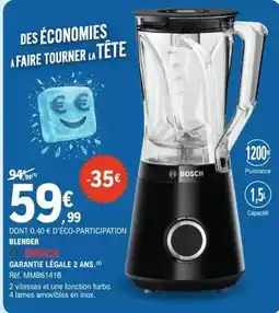 E.Leclerc Bosch - garantie légable 2 ans offre