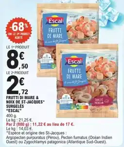 E.Leclerc Escal - frutti di mare & noix de st-jacques surgele offre