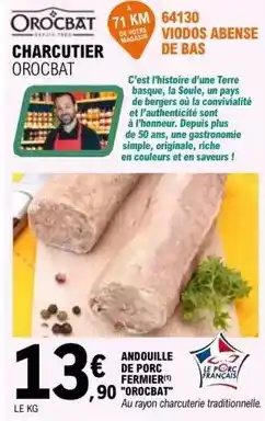 E.Leclerc Andouille de porc fermier offre