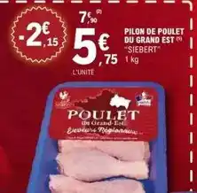 E.Leclerc Pilon de poulet du grand est offre