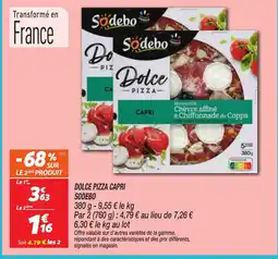 Netto SODEBO Dolce pizza capri offre