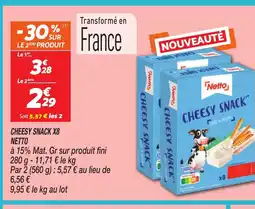 Netto NETTO Cheesy snack x8 offre