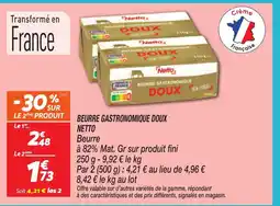 Netto NETTO Beurre gastronomique doux offre