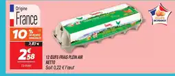Netto NETTO 12 ceufs frais plein air offre