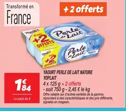 Netto YOPLAIT Yaourt perle de lait nature offre