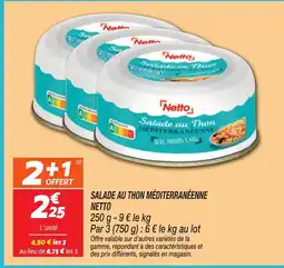 Netto NETTO Salade au thon méditerranéenne offre