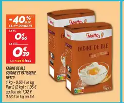 Netto NETTO Farine de blé cuisine et pâtisserie offre