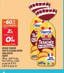 Netto HARRYS Brioche tranchée recette classique nature offre