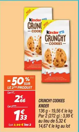 Netto KINDER Crunchy cookies offre