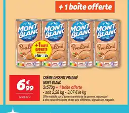 Netto MONT BLANC Crème dessert praliné offre