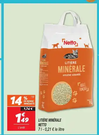 NETTO Litière minérale