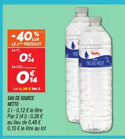 Netto NETTO Eau de source offre