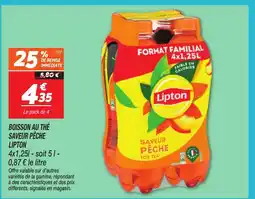 Netto LIPTON Boisson au thé saveur pêche offre