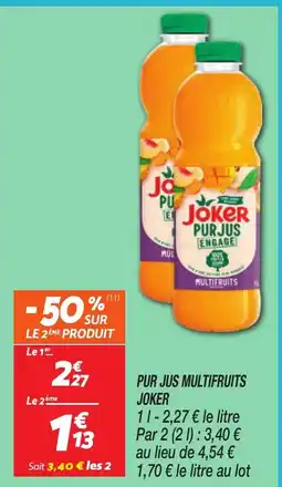 Netto JOKER Pur jus multifruits offre