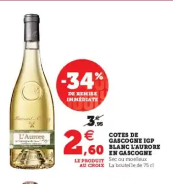 Hyper U Cotes de Gascogne IGP offre