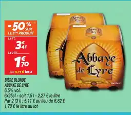 Netto ABBAYE DE LYRE Bière blonde offre