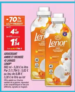 Netto LENOR Adoucissant ambre et orchidée 42 lavages offre