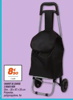 Netto Chariot de course 2 roues noir offre
