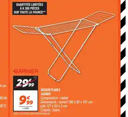 Netto GARNIER Séchoir pliable offre