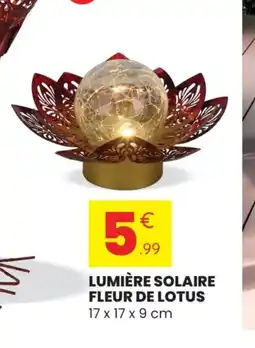 Stokomani Lumière solaire fleur de lotus offre