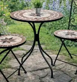 Stokomani Table de jardin mosaïque offre