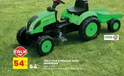 Stokomani FALK Tracteur à pédales avec remorque offre