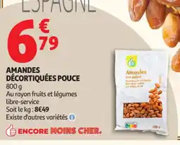 Auchan Supermarché Amandes décortiquées pouce offre