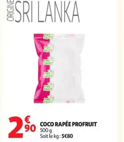 Auchan Supermarché PROFRUIT Coco rapée offre