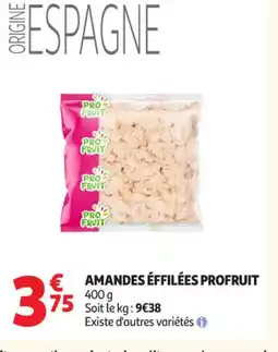 Auchan Supermarché PROFRUIT Amandes éffilées offre