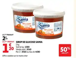 Auchan Supermarché SAMIA Sirop de glucose offre