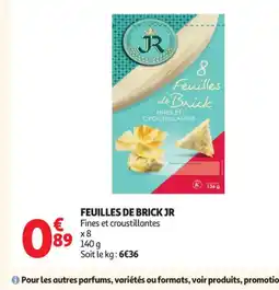 Auchan Supermarché Feuilles de brick jr offre