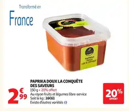 Auchan Supermarché Paprika doux la conquête des saveurs offre