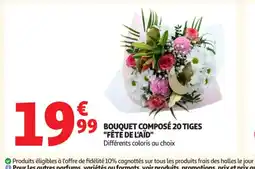 Auchan Supermarché Bouquet composé 20 tiges fête de l'aïd offre