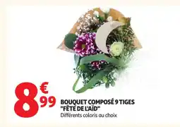 Auchan Supermarché Bouquet composé 9 tiges fête de l'aïd offre