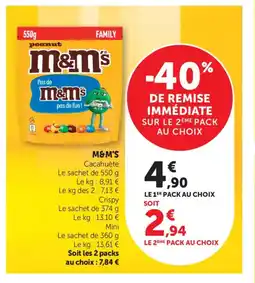 Bi1 M&M'S offre